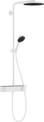 Hansgrohe Pulsify S Showerpipe 260 1jet Ecosmart with Showertablet Select 400 - Matt White - 24221700