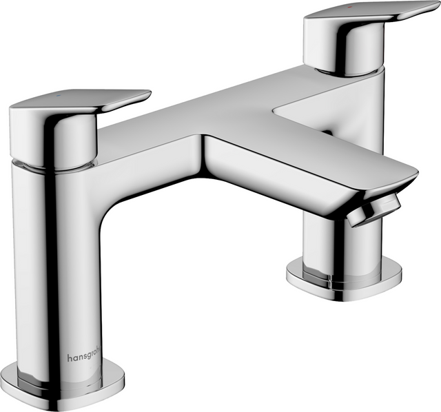 Hansgrohe Logis 2-hole Rim Mounted Bath Mixer - Chrome - 71437000