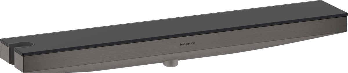 Hansgrohe Rainfinity Wall Outlet Porter 500 With Shower Holder And Shower Shelf Left - Brushed Black Chrome - 26843340
