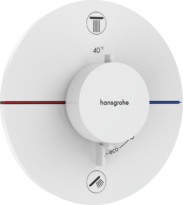 Hansgrohe Showerselect Comfort S Valve - Matt White - 15554700