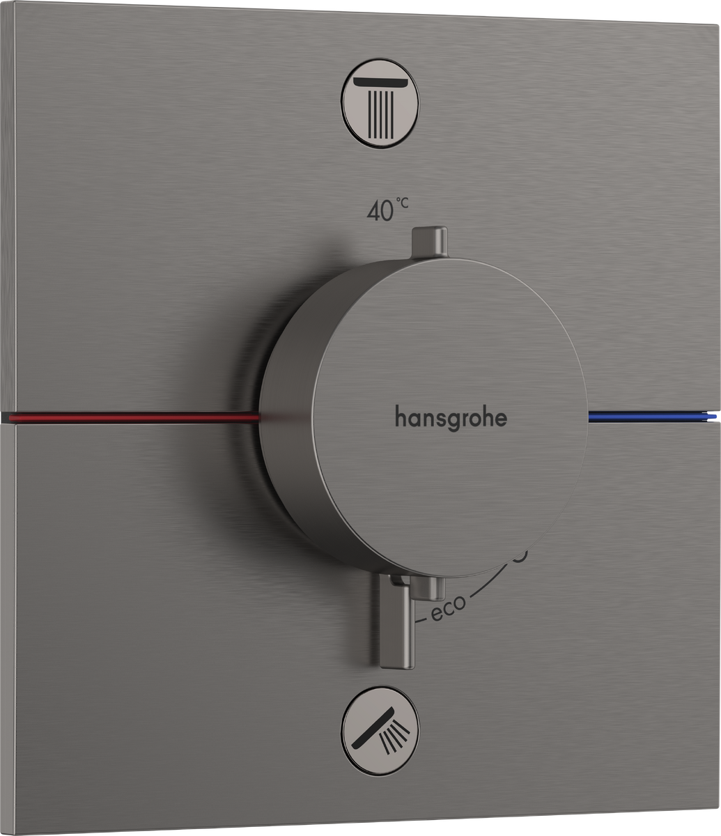 Hansgrohe Showerselect Comfort E Valve - Finish Brushed Black Chrome - 15572340