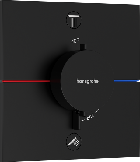 Hansgrohe Showerselect Comfort E Valve - Matt Black - 15578670