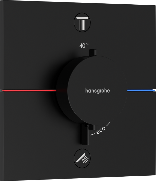 Hansgrohe Showerselect Comfort E Valve - Matt Black - 15578670