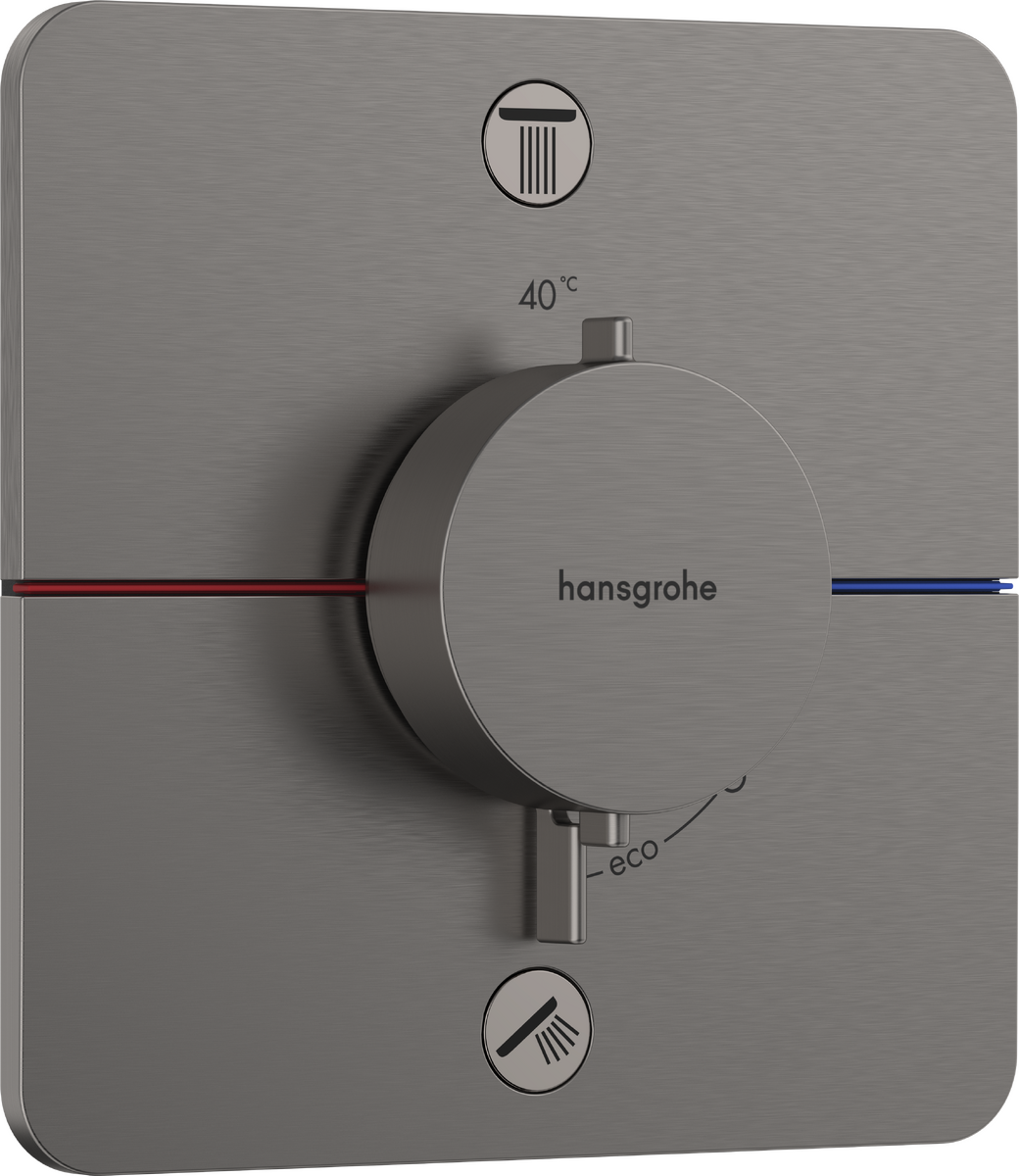 Hansgrohe Showerselect Comfort Q Valve - Brushed Black Chrome - 15586340