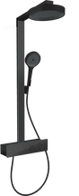 Hansgrohe Rainfinity Shower 250 1jet Overhead with Bar Shower - Matt Black - 28742670