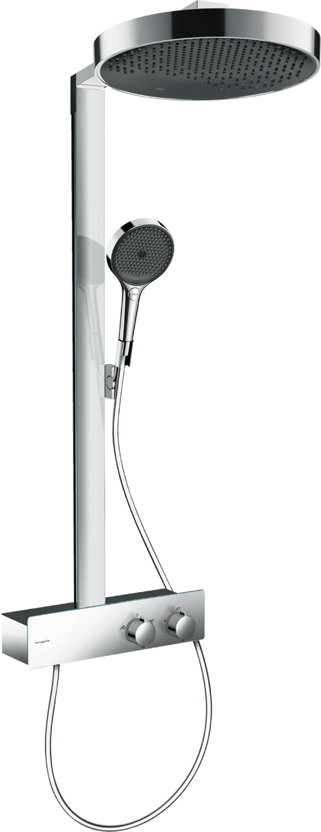 Hansgrohe Rainfinity Shower 360 1jet Overhead with Bar Shower - Chrome - 26853000