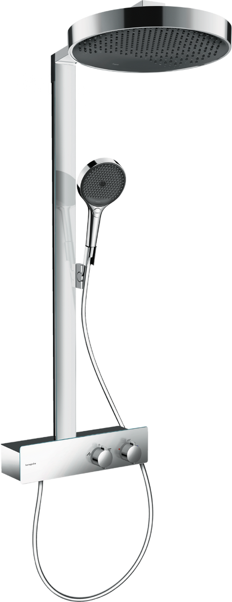 Hansgrohe Rainfinity Shower 360 1jet Overhead with Bar Shower - Chrome - 26853000