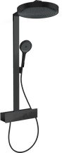 Hansgrohe Rainfinity Shower 360 1jet Overhead with Bar Shower - Matt Black - 26853670