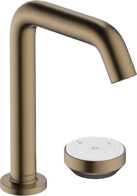 Hansgrohe Tecturis S 2-hole Basin Mixer 150 Coolstart Ecosmart+ With Waste Set - Brushed Bronze - 73353140