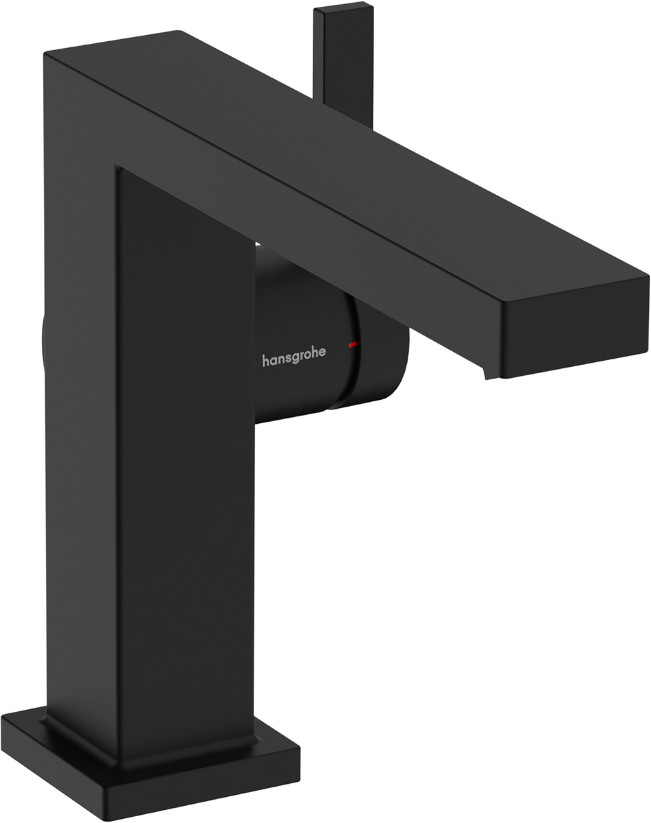 Hansgrohe Tecturis E Fine Coolstart Ecosmart+ Without Waste Set Single Lever Basin Mixer 110 - Matt Black - 73021670