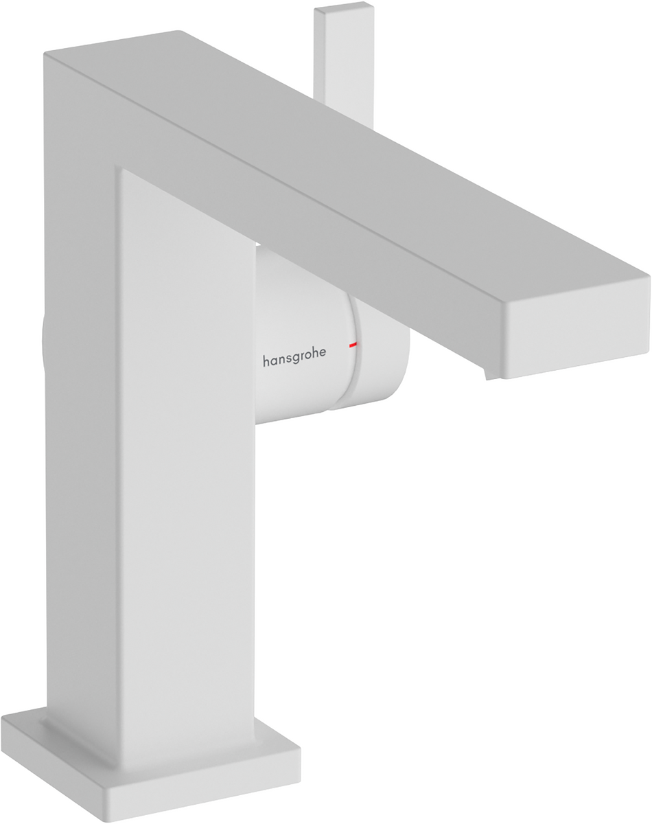 Hansgrohe Tecturis E Fine Coolstart Ecosmart+ Single Lever Basin Mixer 110 - Matt White - 73020700