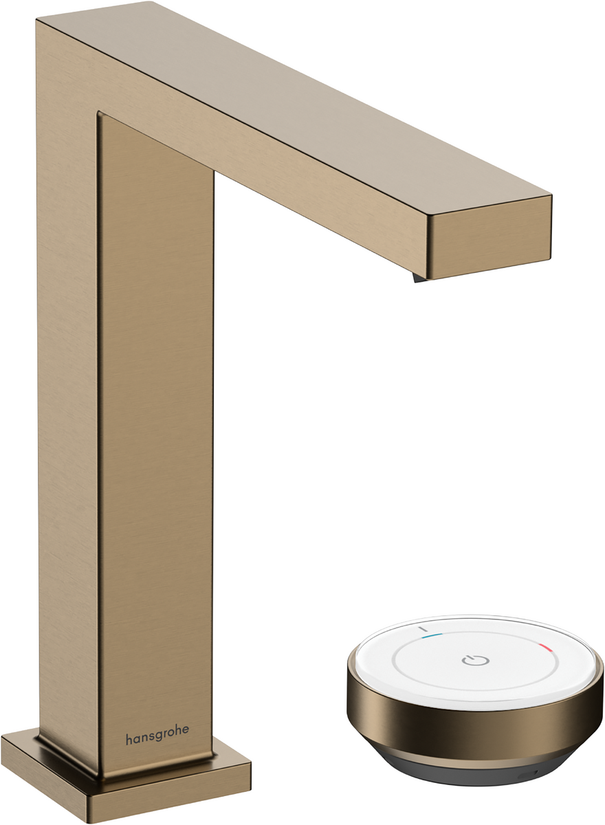 Hansgrohe Tecturis E 2-hole Basin Mixer 150 Coolstart Ecosmart+ With Waste Set - Brushed Bronze - 73053140