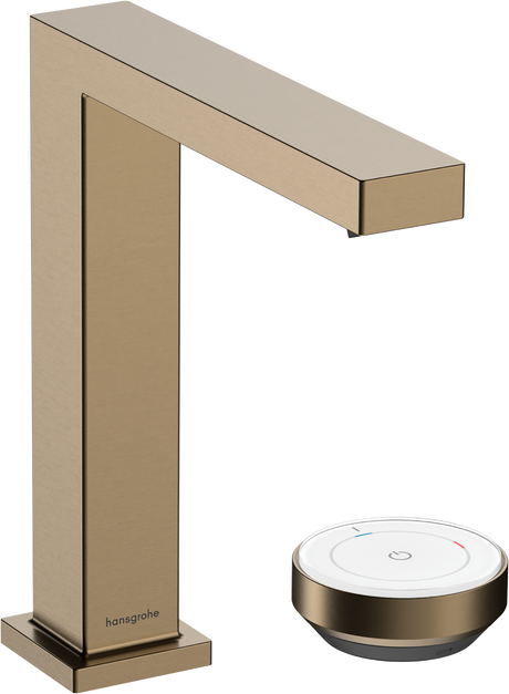 Hansgrohe Tecturis E 2-hole Basin Mixer 150 Coolstart Ecosmart+ With Waste Set - Brushed Bronze - 73053140