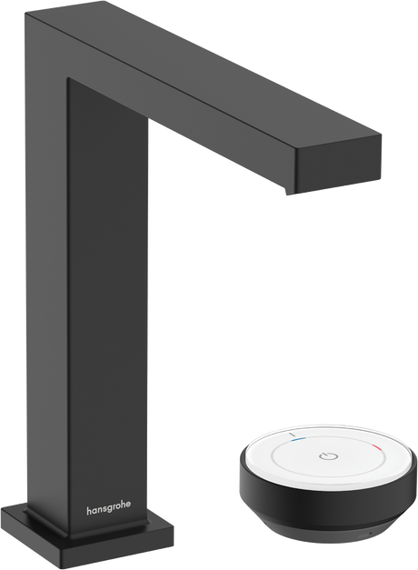 Hansgrohe Tecturis E 2-hole Basin Mixer 150 Coolstart Ecosmart+ With Waste Set - Matt Black - 73053670