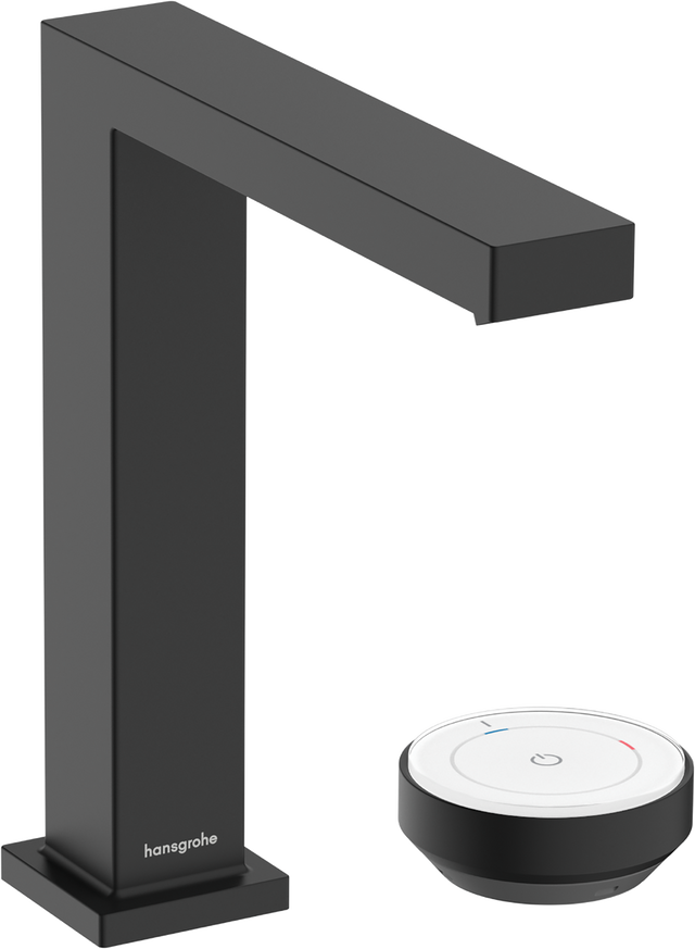 Hansgrohe Tecturis E 2-hole Basin Mixer 150 Coolstart Ecosmart+ With Waste Set - Matt Black - 73053670