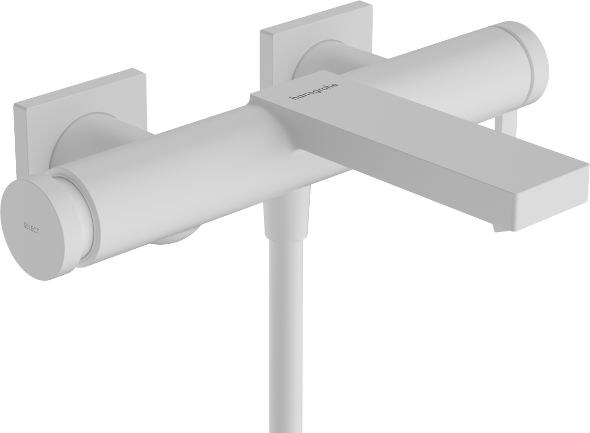 Hansgrohe Tecturis E Single Lever Bath Mixer - Matt White - 73420700