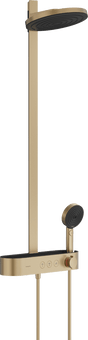 Hansgrohe Pulsify S Showerpipe 260 2jet EcoSmart with ShowerTablet Select 400 - Brushed Bronze - 24241140