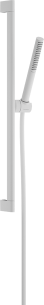 Hansgrohe Pulsify S Shower Set 100 1jet Ecosmart with Shower Bar 65cm - Matt White - 24372700 - TAP 'N' SHOWER
