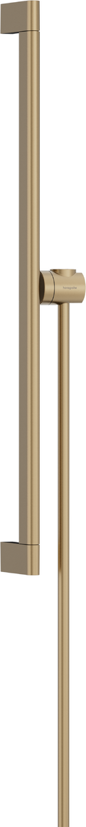 Hansgrohe Unica Shower Bar S Puro 65 Cm with Easy Slide Hand Shower Holder and Isiflex Shower Hose 160 Cm - Brushed Bronze - 24402140