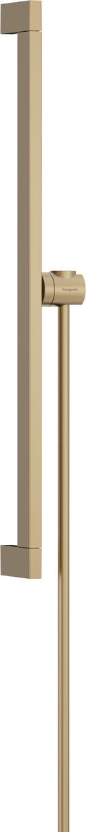 Hansgrohe Unica Shower Bar E Puro 65cm With Easy Slide Hand Shower Holder And Isiflex Shower Hose 160cm - Brushed Bronze - 24404140