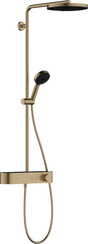 Hansgrohe Pulsify S Showerpipe 260 1jet Ecosmart with Showertablet Select 400 - Brushed Bronze - 24221140