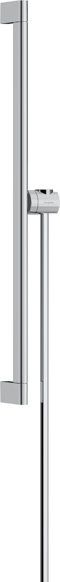 Hansgrohe Unica Shower Bar S Puro 65 Cm with Easy Slide Hand Shower Holder and Isiflex Shower Hose 160 Cm - Chrome - 24402000