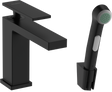 Hansgrohe Tecturis E Single Lever Basin Mixer 110 With Bidette Hand Shower - Matt Black - 73210670
