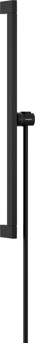 Hansgrohe Unica Shower Bar E Puro 65cm With Easy Slide Hand Shower Holder And Isiflex Shower Hose 160cm - Matt Black - 24404670