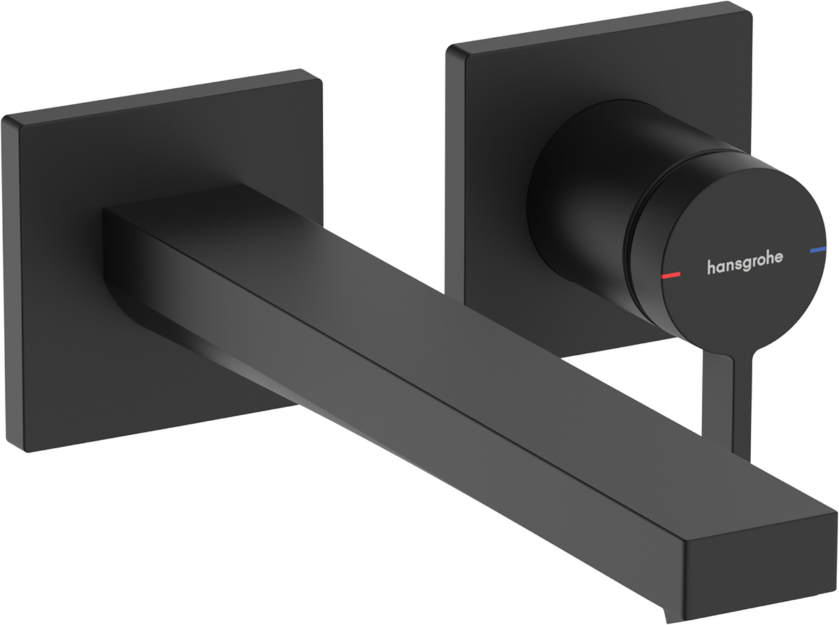 Hansgrohe Tecturis E Single Lever Basin Mixer - Matt Black - 73051670