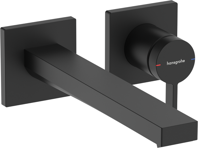 Hansgrohe Tecturis E Single Lever Basin Mixer - Matt Black - 73051670