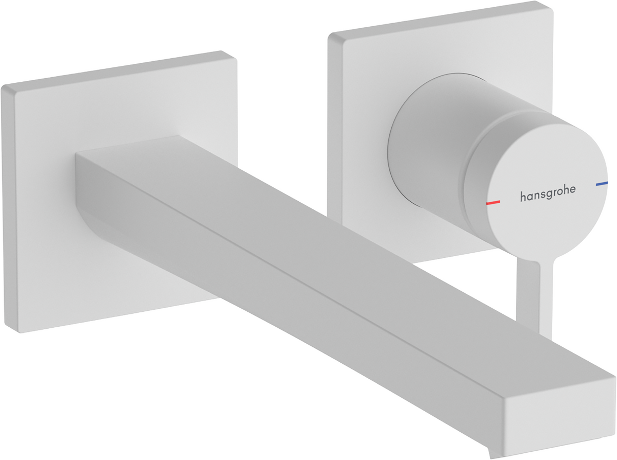 Hansgrohe Tecturis E Single Lever Basin Mixer - Matt White - 73051700