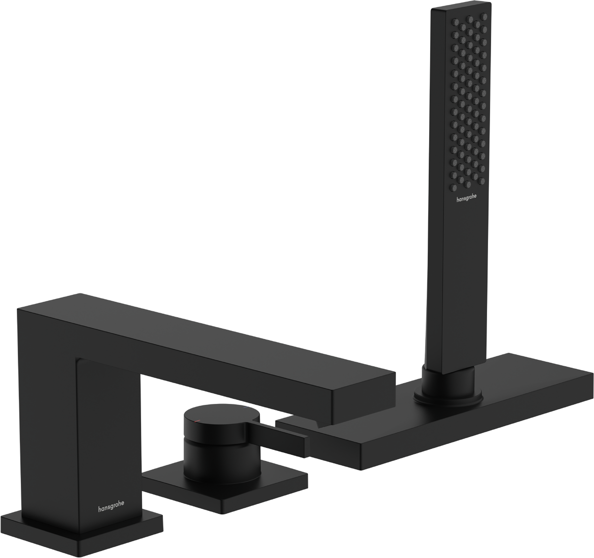 Hansgrohe Tecturis E Single Lever Bath Mixer - Matt Black - 73443670