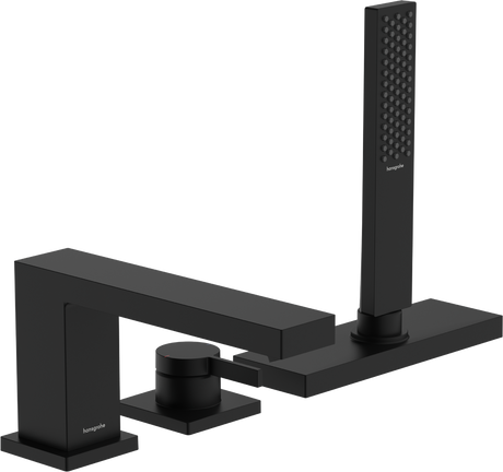 Hansgrohe Tecturis E Single Lever Bath Mixer - Matt Black - 73443670