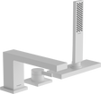 Hansgrohe Tecturis E Single Lever Bath Mixer - Matt White - 73443700