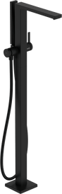 Hansgrohe Tecturis E Floor - standing Single Lever Bath Mixer - Matt Black - 73445670 - TAP 'N' SHOWER