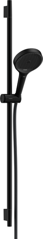 Hansgrohe Rainfinity Shower Set 130 3jet Ecosmart With Shower Bar S Puro 90 Cm - Matt Black - 28744670