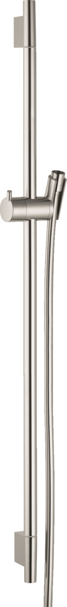 Hansgrohe Unica Shower Rail S Puro 900 mm With Isiflex Shower Hose 1600 mm - Brushed Nickel - 28631820