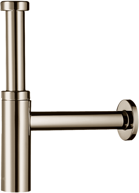 Hansgrohe Bottle Trap Flowstar S polished nickel plumbing drain trap with sleek design