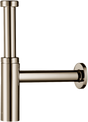 Hansgrohe Bottle Trap Flowstar S polished nickel plumbing drain trap with sleek design