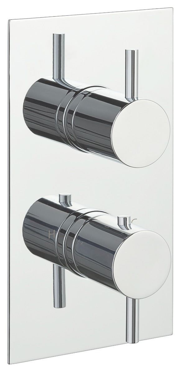 JTP Florence Thermostatic Concealed 3 Outlet Shower Valve - Chrome - 15681A
