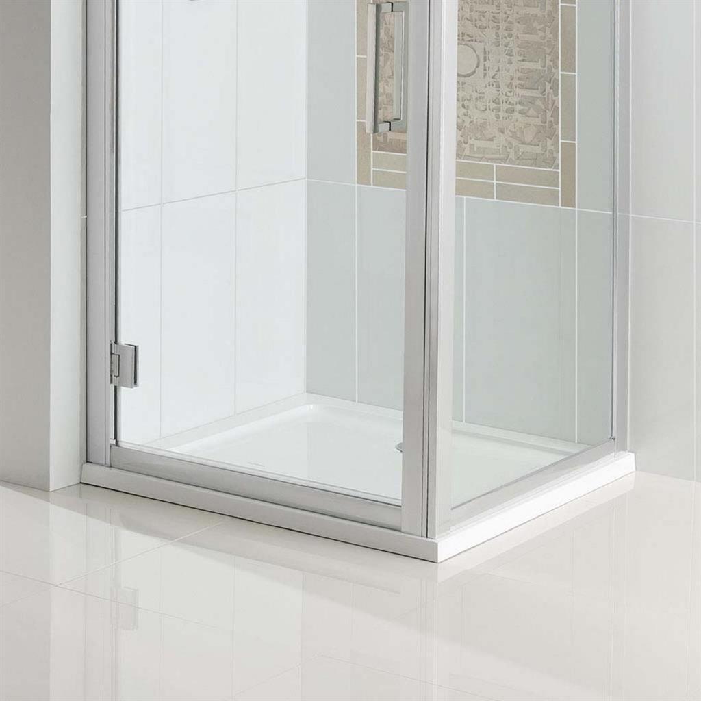 Eastbrook Volente Square Shower Tray 800mm - White - 158.051 - TAP 'N' SHOWER