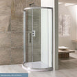 Eastbrook Volente Spacesaver Offset Quadrant Shower Tray Left Handed - White - 158.732 - TAP 'N' SHOWER