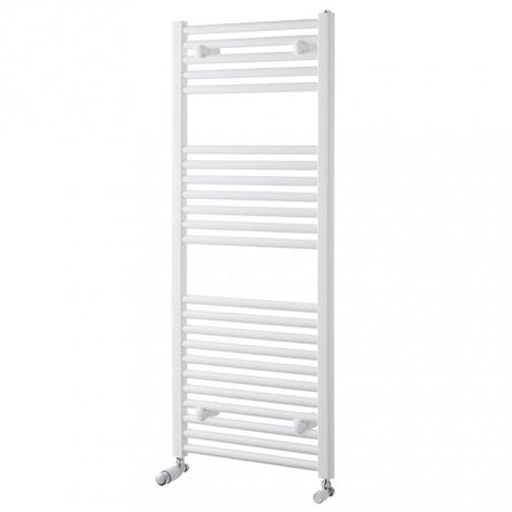 Towelrads Pisa Straight Heated Towel Rail 1200mm High x 500mm Wide - White - 160007