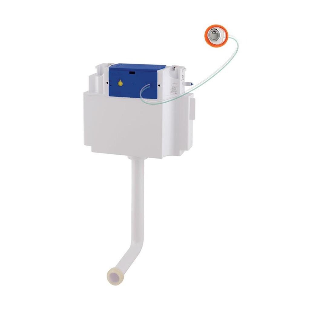 Eastbrook Vantage Concealed Cistern with Push Button - White - 17.001 - TAP 'N' SHOWER