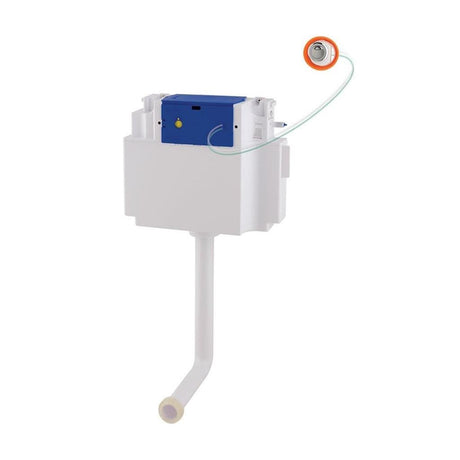 Eastbrook Vantage Concealed Cistern with Push Button - White - 17.001 - TAP 'N' SHOWER