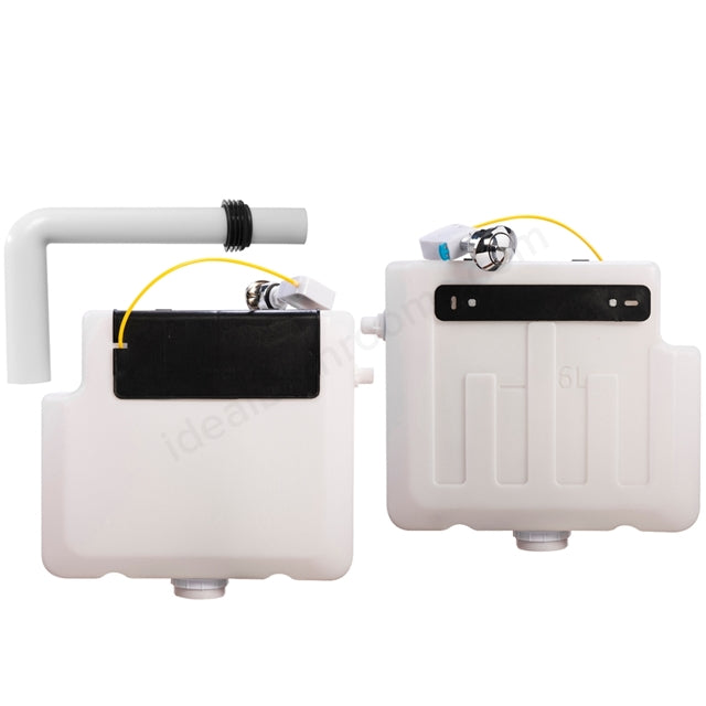 Oakham Dual Flush Concealed Cistern With Button - White