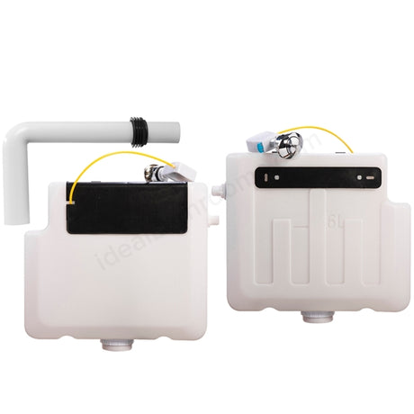 Oakham Dual Flush Concealed Cistern With Button - White
