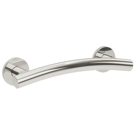 Bathex Yardley 450mm Arched Stainless Steel Grab Rail - Mirror Polish - 19021MP