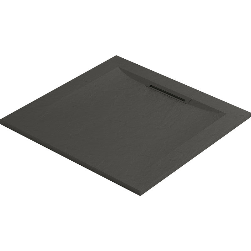 Mira Flight Level Square Shower Tray 800 x 800mm - Slate - 1.1898.081.SS4