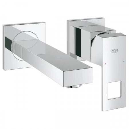 Grohe Eurocube 2 Hole Basin Mixer Tap S-Size - Chrome - 19895